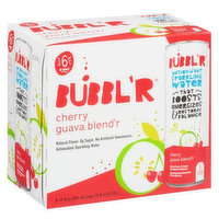 BUBBL'R Antioxidant Sparkling Water - cherry guava blend'r - 6 pk/12 fl oz. Cans, 72 Fluid ounce