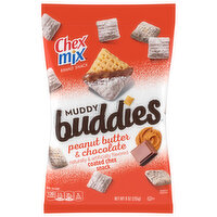 Chex Mix Muddy Buddies Chex Snack, Coated, Peanut Butter & Chocolate, 9 Ounce