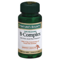 Nature's Bounty B-Complex, Time Released, Coated Tablets, 125 Each