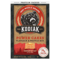 Kodiak Power Cakes Flapjack & Waffle Mix, Cinnamon Oat, 20 Ounce