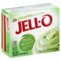 JELL-O Pudding & Pie Filling, Instant, Pistachio, 3.4 Ounce