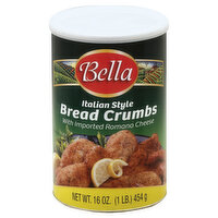 Bella Bread Crumbs, Italian Style, with Imported Romano Cheese, 16 Ounce