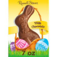 Russell Stover Solid Milk Chocolate Easter Bunny, 7 Ounce