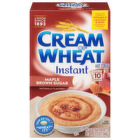 Cream of Wheat Hot Cereal, Maple Brown Sugar, Instant, 10 Each