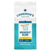 Cameron's Coffee Bag, Breakfast Blend Light Roast Ground Coffee, 12 Ounce