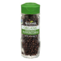 McCormick Peppercorns, Organic, Whole Black, 1.87 Ounce