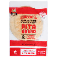 Joseph's Pita Bread, Flax, Oat Bran & Whole Wheat