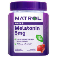 Natrol Melatonin, 5 Mg, Strawberry. Gummies, 90 Each