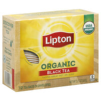 Lipton Black Tea, Organic, 72 Each