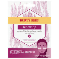 Burt's Bees Eye Mask, Natural Hydrogel, Renewing, 1 Each