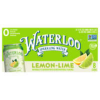 Waterloo Sparkling Water, Lemon-Lime, 8 Each