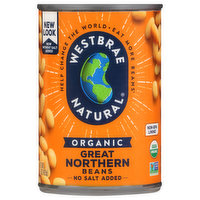 Westbrae Natural Great Northern Beans, Organic, 15 Ounce