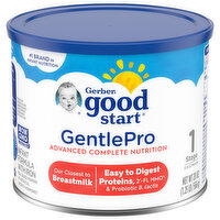 Gerber Good Start GentlePro Infant Formula with Iron, Advanced Complete Nutrition, Stage 1 (0 to 12 Months), 20 Ounce