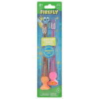 Firefly Toothbrushes, Lightup Timer, Soft, 2 Each