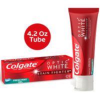 Colgate Optic White Stain Fighter Stain Removal Toothpaste, 4.2 Ounce