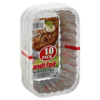 Handi-Foil Loaf Pans, Mini, 10 Pack, 10 Each