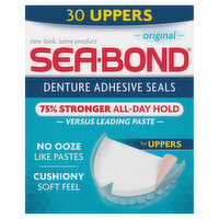 Sea-Bond Denture Adhesive Wafers, Uppers, Original, 30 Each