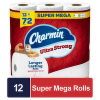 Charmin Ultra Strong Charmin Ultra Strong Bath Tissue 12 Super Mega Rolls - 12RL, 12 Each