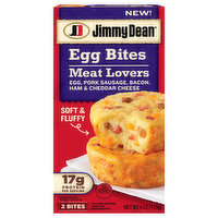 Jimmy Dean Egg Bites, Meat Lovers, Soft & Fluffy, 2 Each