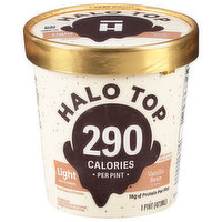 Halo Top Ice Cream, Vanilla Bean Flavored, Light, 1 Pint