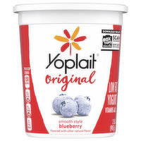 Yoplait Yogurt, Low Fat, Blueberry, Original, Smooth Style, 2 Pound