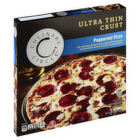 Culinary Circle Pizza, Ultra Thin Crust, Pepperoni, 14.2 Ounce
