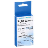 Bausch & Lomb Sight Savers Lens Cleaning Tissues, Pre-Moistened, 16 Each