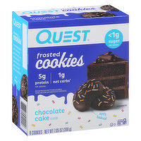 Quest Cookies, Frosted, Chocolate Cake Flavor, 8 Each