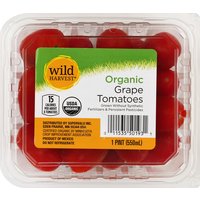 Wild Harvest Tomatoes, Grape, Organic, 1 Each