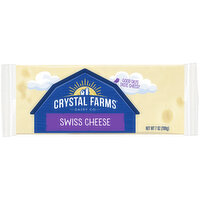 Crystal Farms Cheese, Swiss, 7 Ounce