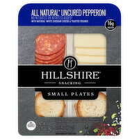 Hillshire Farm Snacking Small Plates, All Natural Uncured Pepperoni Deli Lunch Meat with Natural White Cheddar Cheese, 2.76 oz, 2.76 Ounce