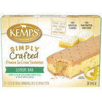 Kemps Simply Crafted Lemon Bar Premium Ice Cream Sandwiches, 8 Each