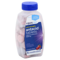 Equaline Antacid, Ultra Strength, 1000 mg, Chewable Tablets, Assorted Berry Flavors, 72 Each