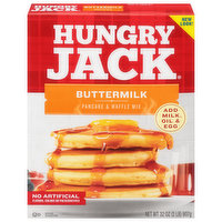 Hungry Jack Pancake & Waffle Mix, Buttermilk, 32 Ounce