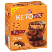 Atkins Peanut Butter Cups, Keto, Big Size, 8 Each