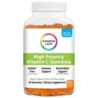 Rainbow Light Vitamin C, High Potency, Citrus Flavored, Gummies, 60 Each