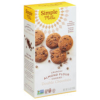 Simple Mills Cookies, Double Chocolate, Almond Flour, Crunchy, 5.5 Ounce