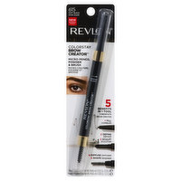 Revlon ColorStay Micro Pencil Powder & Brush, Brow Creator, Soft Black 615, 0.0003 Ounce