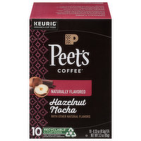 Peet's Coffee Coffee, Hazelnut Mocha, K-Cup Pods, 10 Each