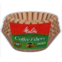 Melitta Basket Coffee Filters, 200 Each