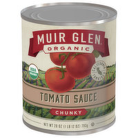 Muir Glen Tomato Sauce, Chunky, 28 Ounce