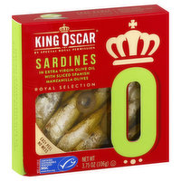 King Oscar Sardines, In Extra Virgin Olive Oil, 0, 3.75 Ounce