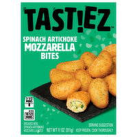 Tastiez Mozzarella Bites, Spinach Artichoke, Breaded, Mini, 11 Ounce