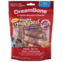 DreamBone Dog Chews, Stick Wrapped, Mini, 6.6 Ounce