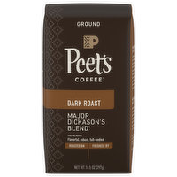 Peet's Coffee Coffee, Ground, Dark Roast, Major Dickason's Blend, 10.5 Ounce
