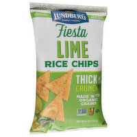 Lundberg Family Farms Rice Chips, Fiesta Lime, 6 Ounce