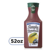 Simply Simply Lemonade with Blueberry Simply Lemonade With Blueberry, All Natural Non-Gmo, 52 fl oz, 52 Fluid ounce