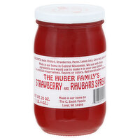 The Huber Family's Spread, Strawberry and Rhubarb, 20 Ounce