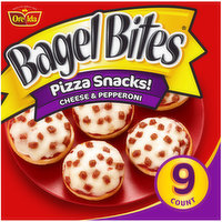 Bagel Bites Cheese & Pepperoni Mini Pizza Bagel Frozen Snacks, 9 Each