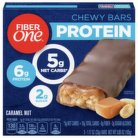 Fiber One Chewy Bars, Caramel Nut, 5 Each